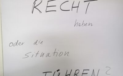 Will ich Recht haben – oder die Situation gut führen?